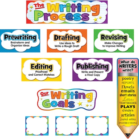 Teacher Created Resources The Writing Process Mini Bulletin Board Set TCR5183